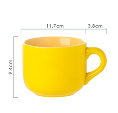 Microwaveable Large Capacity Ceramic Oatmeal Mug